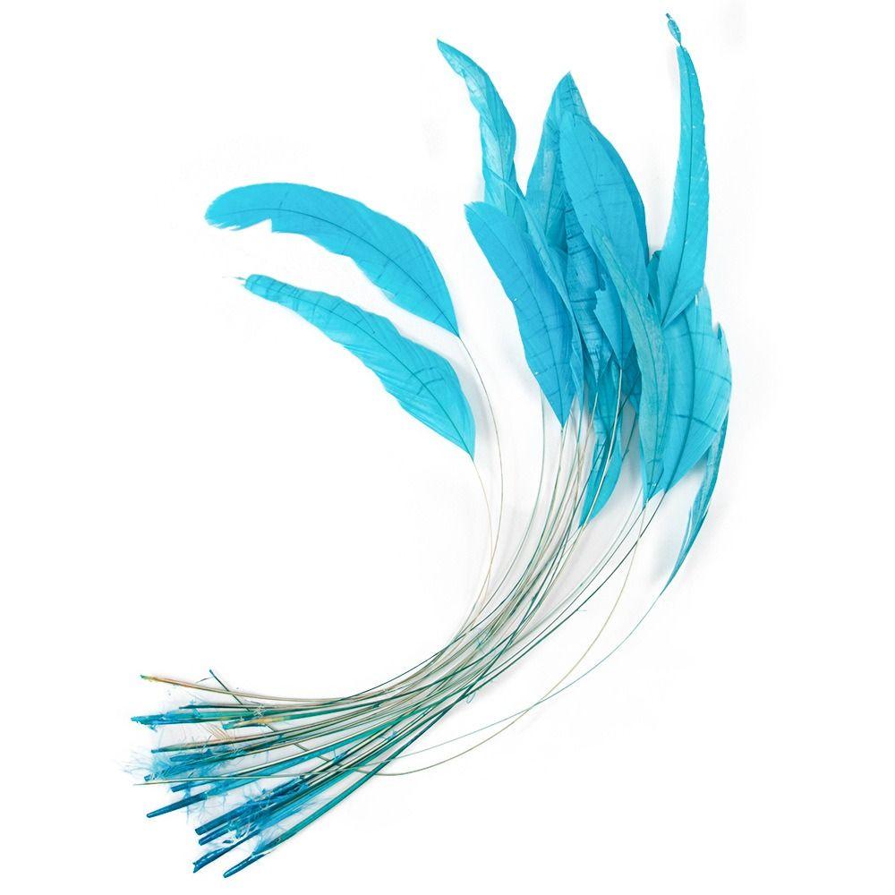 10Pcs Natural Feather Rooster Feather Multicolor Craft Feathers Wedding Decor
