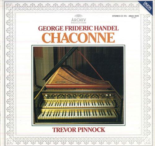

LP Record TREVOR PINNOCK - George Frederic Handel Chaconne 28MA0045 ARCHIV PRODUKTI 1983 Japan Classical Used