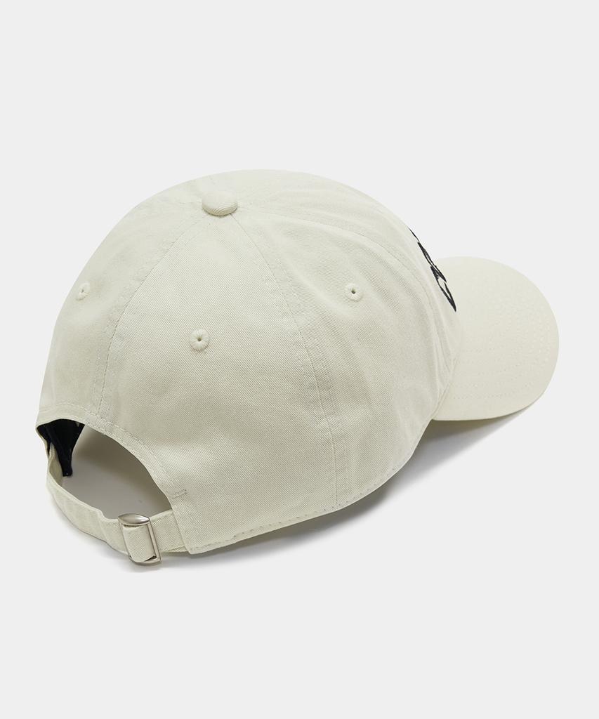 COLUMBIA UNIVERSITY Columbia 1754 Washed Oversized Cap_Ivory