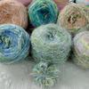 50g Sparkling Hair Gradient Mixed Yarn,multiple Strands Soft Fancy Mixed,DIY Hats,bags,woven Crocheted Dolls,hand Account Yarn