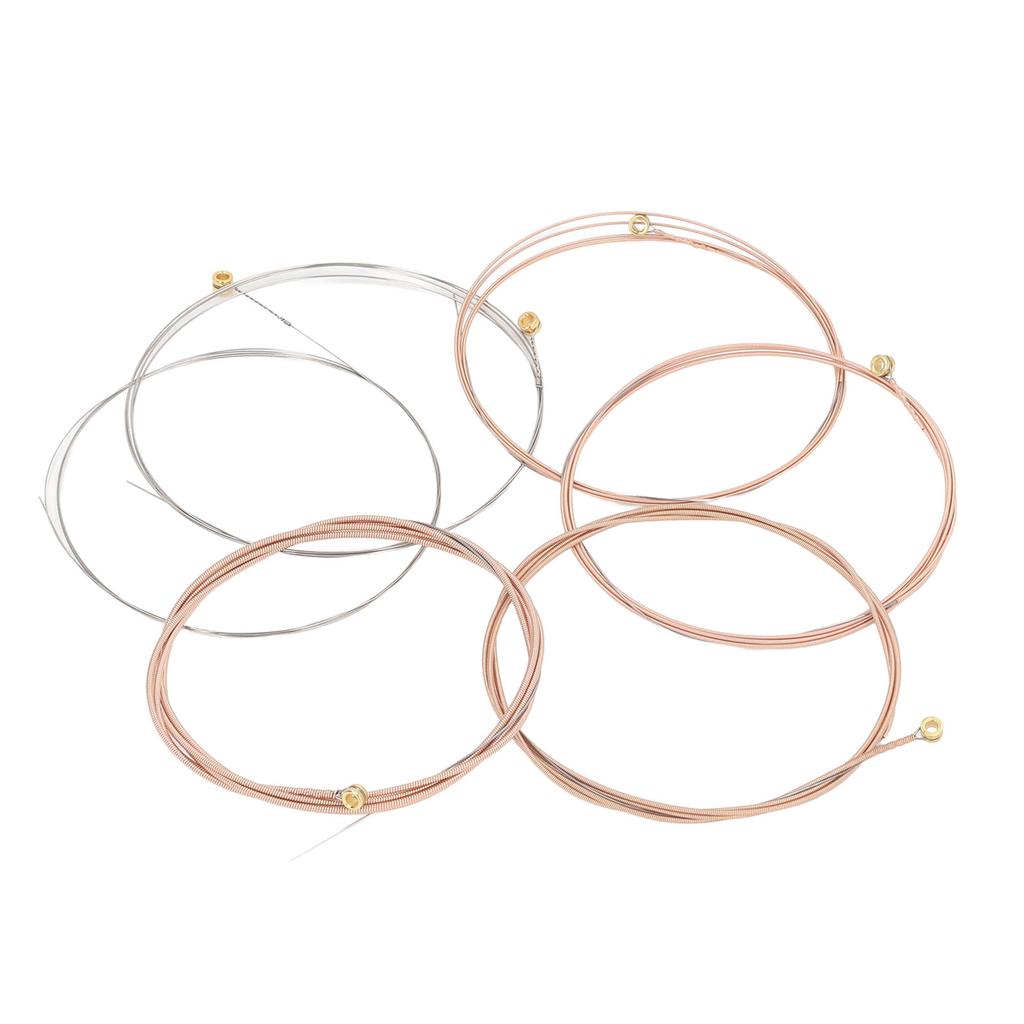 Acoustic Guitar Strings Phosphor Bronze 6 String Replacement Set Hex Alloy .011‑.052 SK11