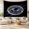 Melbourne Storm Wall Tapestry, Soft Fabric Wall Hanging, Decorative Backdrop For Bedroom Home Wall Art