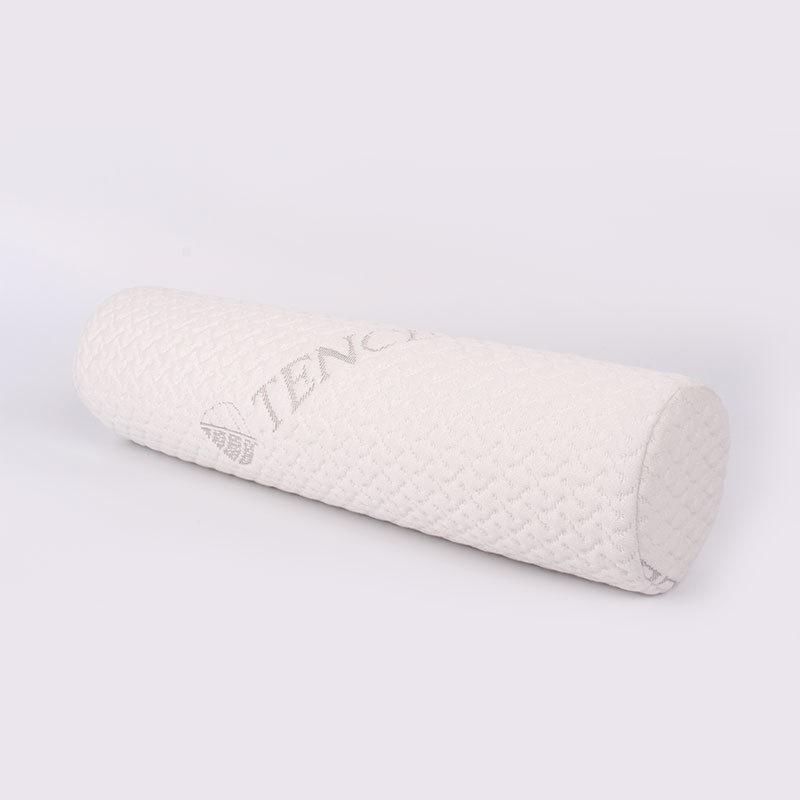 Cervical Neck Roll Memory Foam Pillow Bolster Pillow for Bed Support Round Pillows for Bed, Legs, Back and Yoga