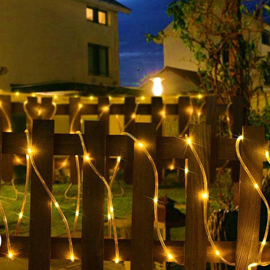 16ft 50Led 8 Modes Waterproof Outdoor LED Copper Wire Lights For Garden Decor Lamp Wedding Party Tree Xmas Halloween Holiday Decoration Lighting