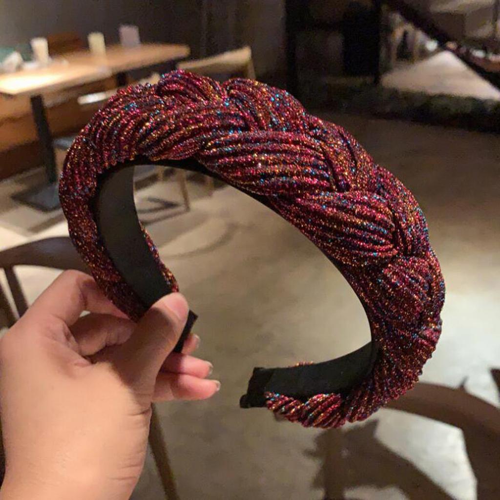 PROLY New Fashion Women Headband Pleated Twist Braid Hairband For Adult Handmade Vintage Headwear Hair Accessories