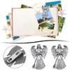 BBTO 4 Pcs Guardian Angel Sun Visor Clip Bless Travel Safely Visor Clip Car Sun For Parent, Friend, Driver