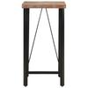 Bar Table 55x55x107 Cm Solid Reclaimed Wood and Iron