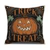 Halloween Funny Pillow Cover Home Living Room Sofa Cushion Printed Linen Fun Cushion Cover