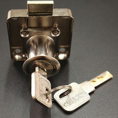 Silver Stainless Steel Universal Drawer Lock, Desk Cabinet Security Lock Locker Lock