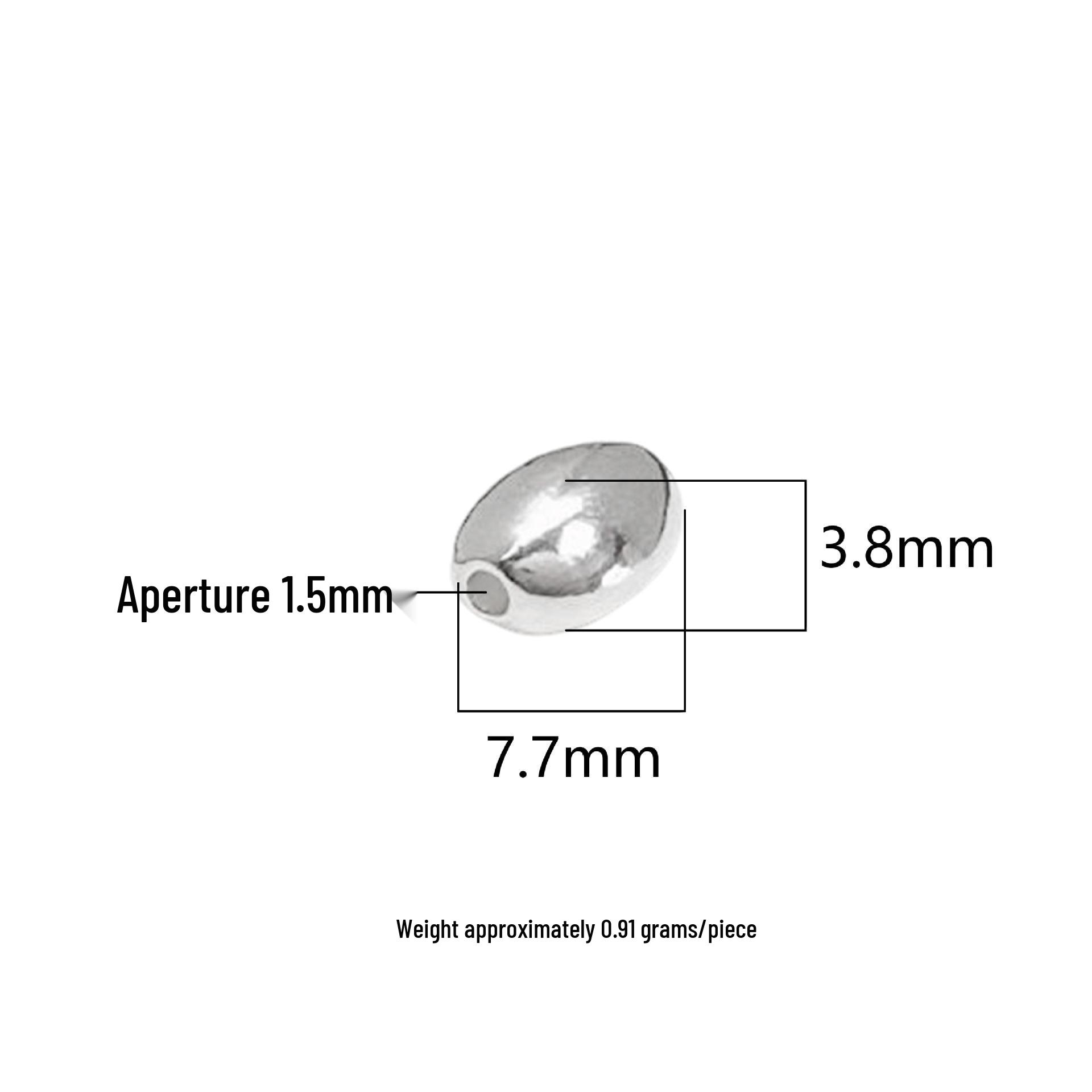 S999 Sterling Silver Irregular Barrel Beads for DIY Jewelry Making Pure Silver 999 серебряный
