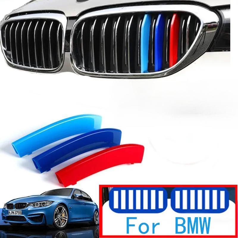 3Pcs Front Grille Trim Strips For BMW Series 5 Z4