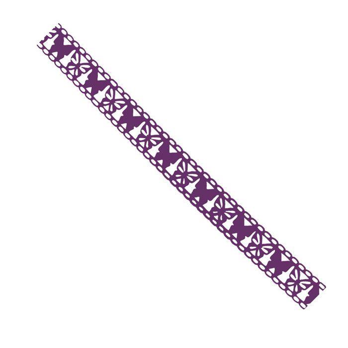 Fancy Adhesive Tape 1.5 Cm X 1 M Purple Sequins