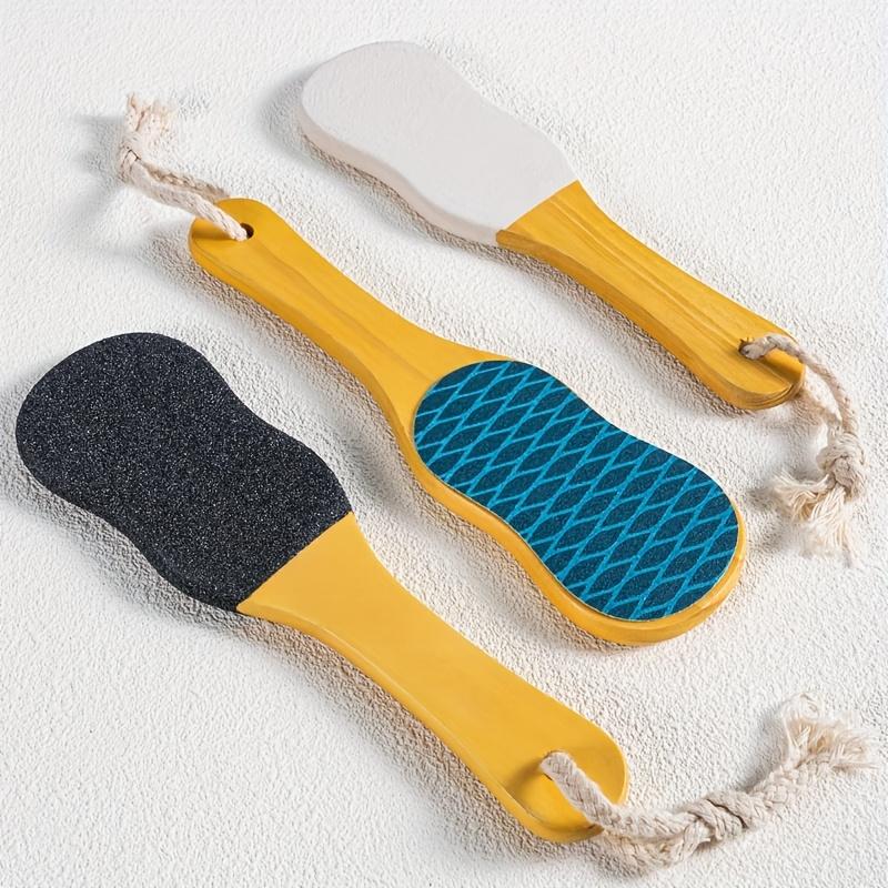 Gitnk Natural Pumice Stone Foot And File Heavy-Duty Manual Grinder with Handle Hypoallergenic Pedicure Manicure Tool