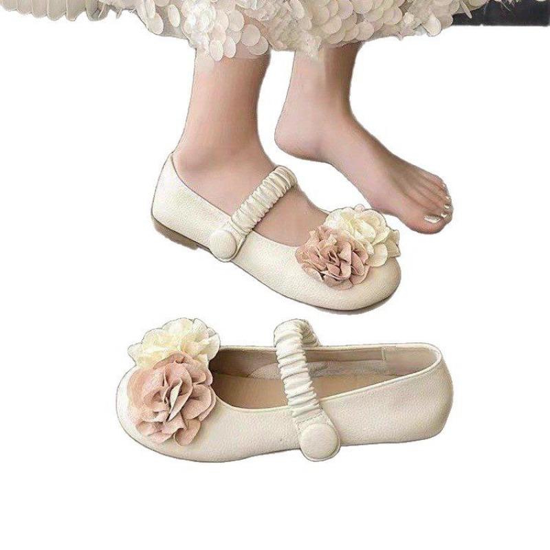 Fashion French Gentle Style Womens Shoes 2025 Spring Soft Leather Soft Bottom Flat Shoes Elegant Womens Single Shoes Paired With Skirts