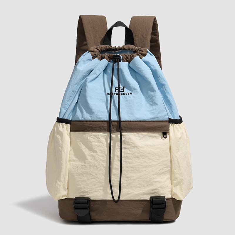 Schoolbag Bundle Bag Drawstring Backpack Leisure Commuter Large Capacity College Student School Bag Outdoor Sports Fitness Travel Backpack