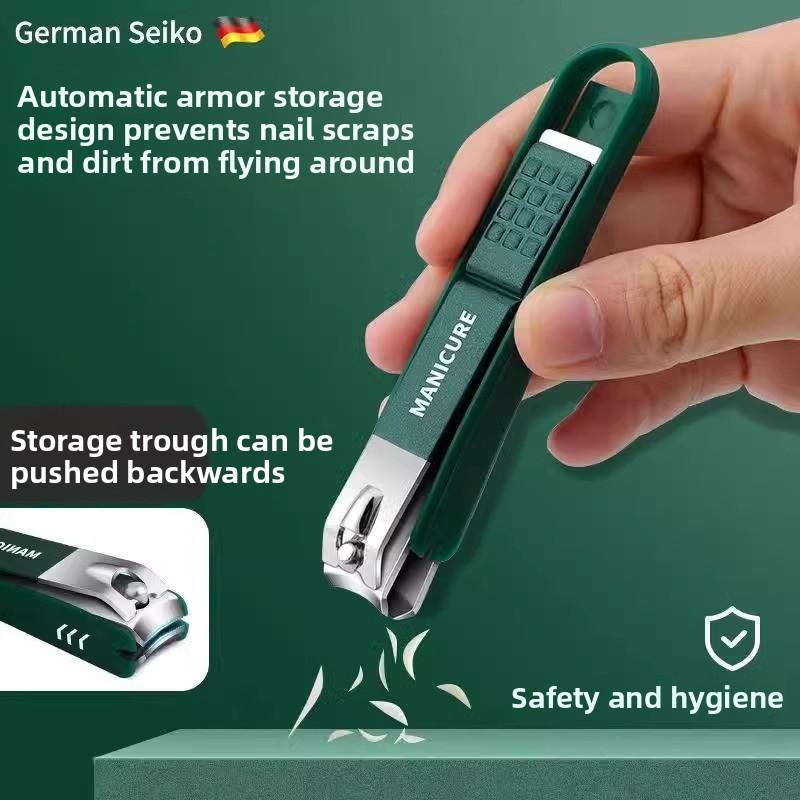 Household High-grade Men and Women Anti-splash Nail Clippers Bevelled Nail Clippers Set