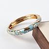 Elegant Retro Colorful Enamel Drip Oil Diamond Pattern Bracelet