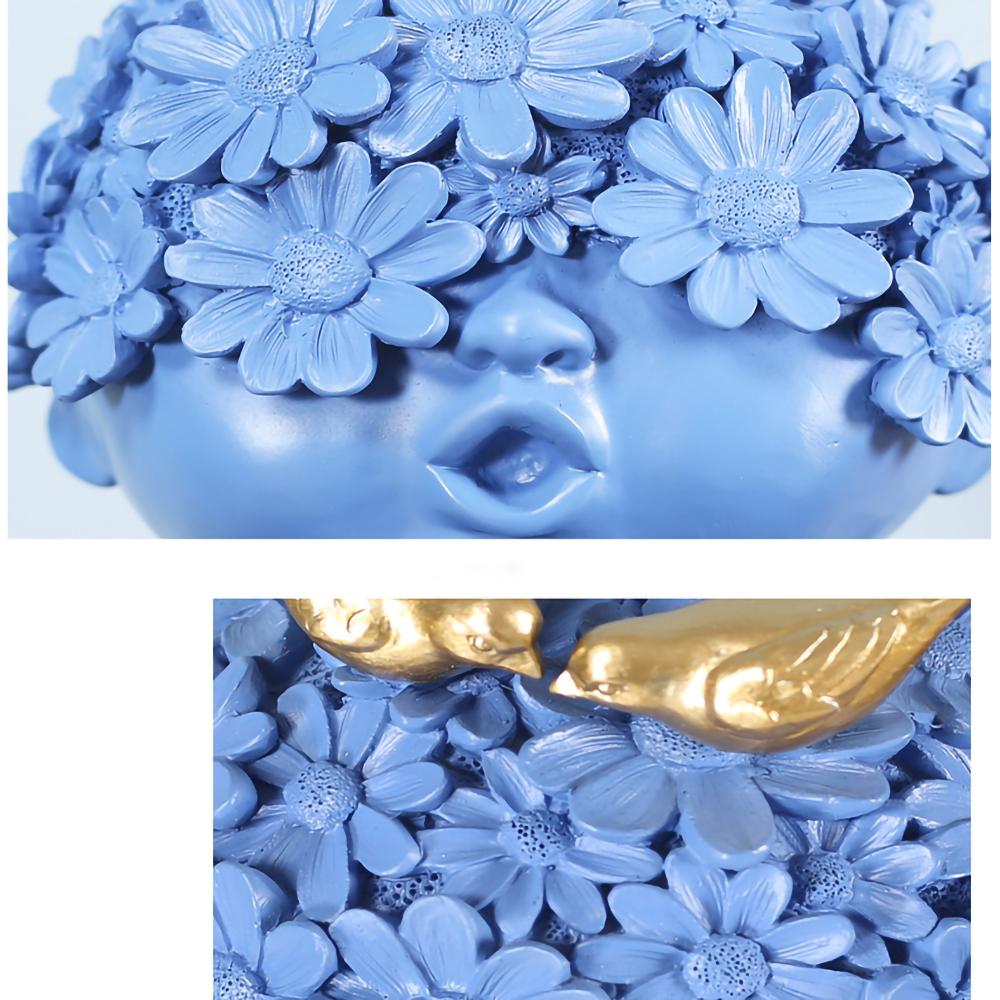 Resin Statue Figure Doll Decoration Creative Home Wine Cabinet TV Cabinet Room Soft Decoration Art Decoration Trinkets