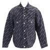 Balenciaga [/Inland Regulär] 675208 Gebrauchte BB Monogram Denimjacke XS schwarzGebraucht
