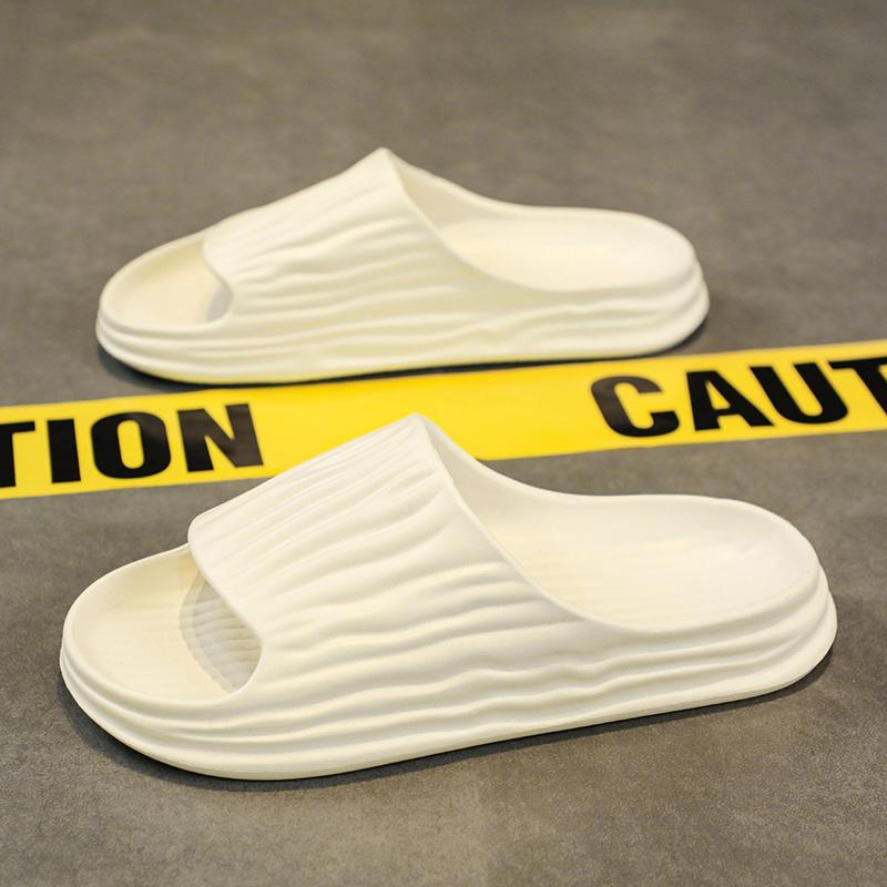 Men's Super Soft Eva Thick Platform Slides, Minimalist And Comfortable Indoor Bathroom Non-Slip Slippers, Men's Slippers