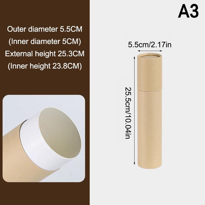 1 Stück ätherisches Öl Flaschenröhrchen Verpackungsbox Kraftkartonröhrchen Runde Kraftpapierbehälter für Stifte Teedose Kaffee