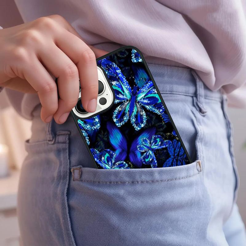 Beauty Butterfly A Phone Case For iPhone 17 Air 15 16e 14 13 Pro Max Coque 12 11 Pro Max PLUS cover