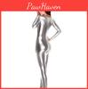 Versatile Women Sexy Unitard Spandex Lycra Bodysuit Shiny Metallic Skin Tight Costume