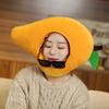 Mango Headgear Soft Simulation Fruit Hat Lovely Selfie Props Dress-up Headwear Cartoon Plush Hat Cosplay Costume Accessories Party Supplies