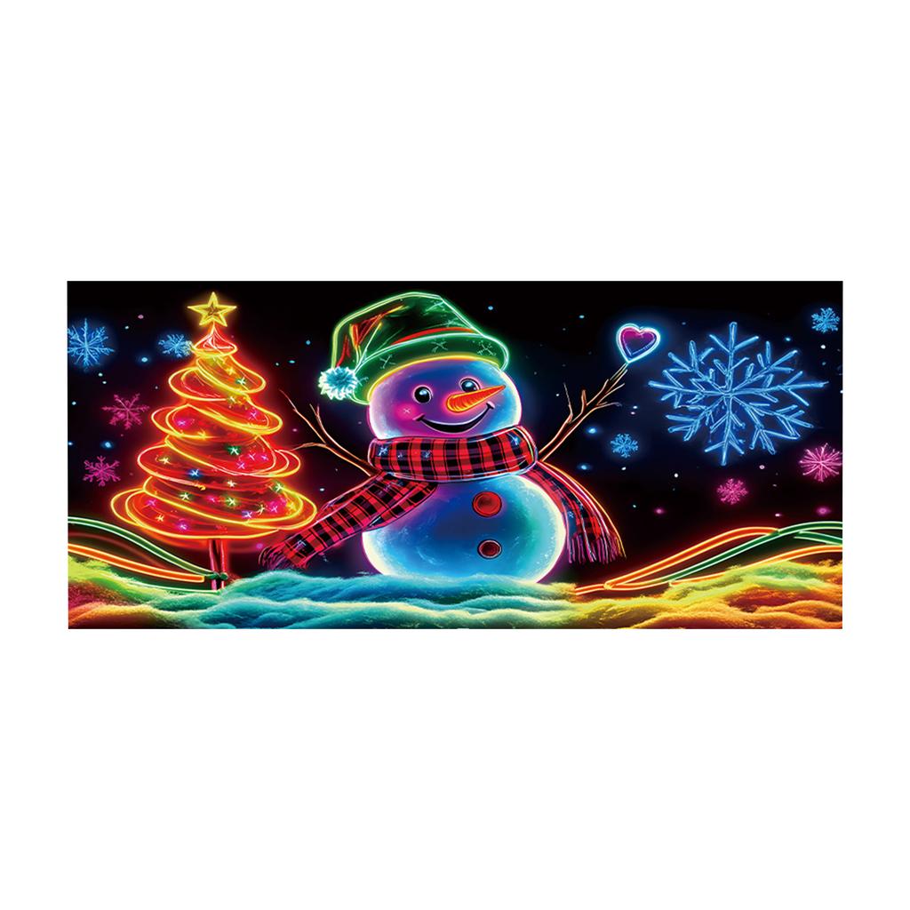 Christmas Fluorescent Door Frame, Door Cover Background, Holiday Party Decoration, Christmas Decoration Hanging Cloth