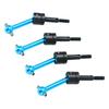 MEAPUXIN 4Pcs Universal Drive Shafts, 70mm CVD Drive Shafts, Aluminum Alloy, Upgrade Parts for TT02 110 RC Car, Durable Design, Easy Installation