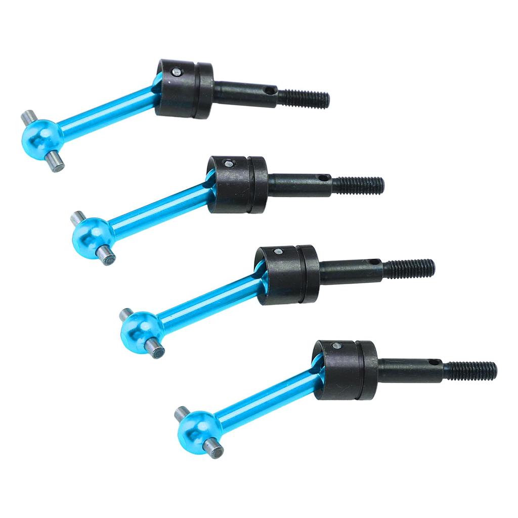 MEAPUXIN 4Pcs Universal Drive Shafts, 70mm CVD Drive Shafts, Aluminum Alloy, Upgrade Parts for TT02 110 RC Car, Durable Design, Easy Installation