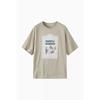 Lace PaTch ShorT Sleeve T shirT baTs47631
