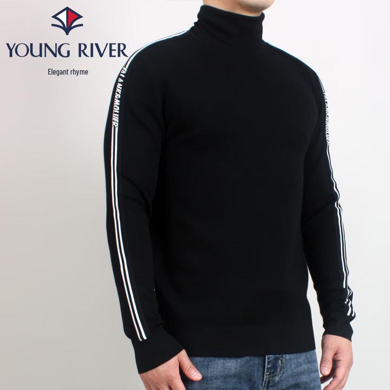 Ya Yun Men's Warm Business Casual Wool Blend Turtleneck Sweater