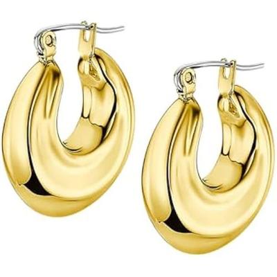 Earrings - LOTUS STYLE - Aço - Elegant - Modern Design - Comfortable