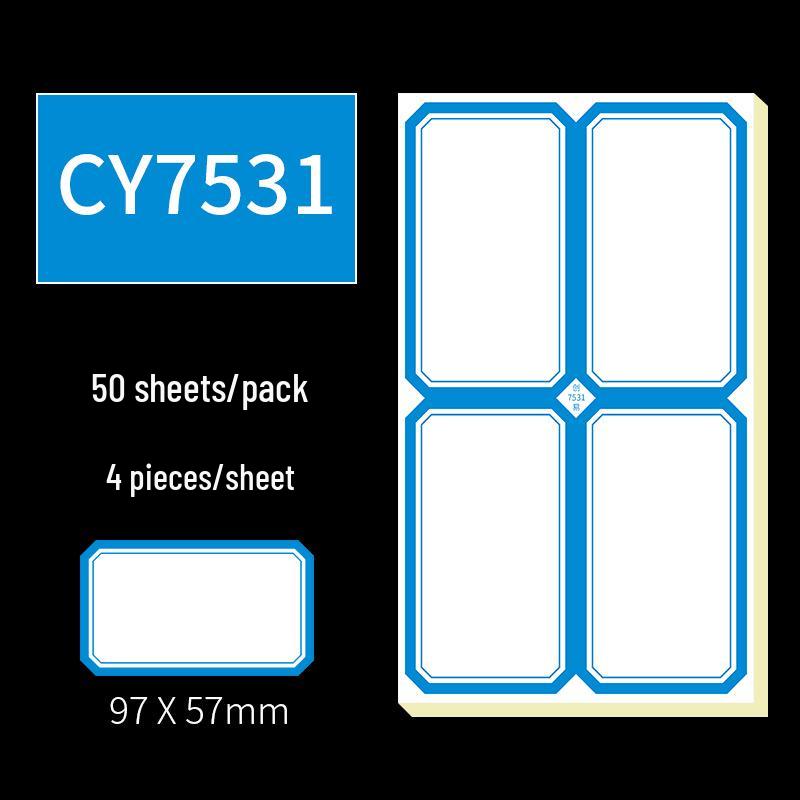Handwritten Self-Adhesive Label Stickers for Office and Memo Marking