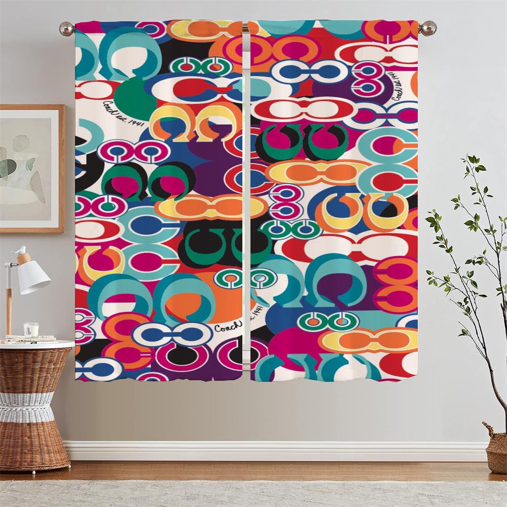 Luxury Curtain Rods Window Roller Curtains for Bedroom Blackout Curtain 100% Modern Living Room Curtains 2024 Christmas Blinds