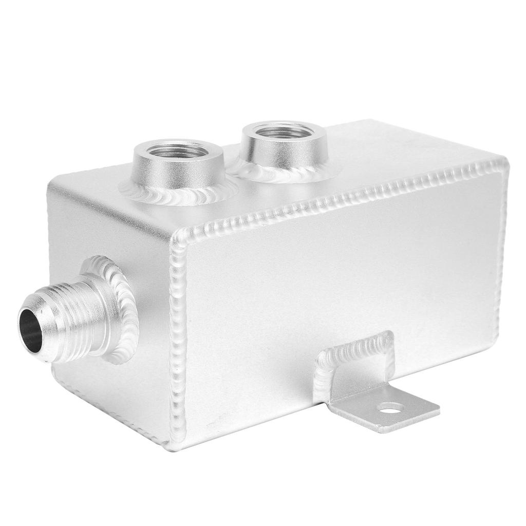 1L Aluminum Oil Catch Can Coolant Fuel Overflow Tank with Breather Filter Drain Tap Universal