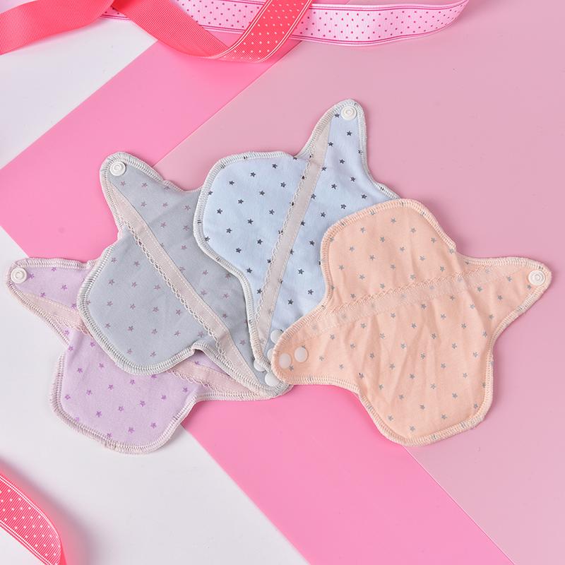 140 mm żeńska wielokrotnego użytku zmywalna bawełniana podpaska menstruacyjna dla mamy 5,5 cala