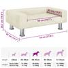 Dog Bed Cream 70 X 45 X 26.5 Cm Velvet