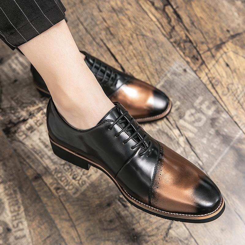 Fashion Wedding Mens Dress Italian Leather Luxury Casual Designer Business Groom Moccasin Formal Office Suit Male Shoes for Men