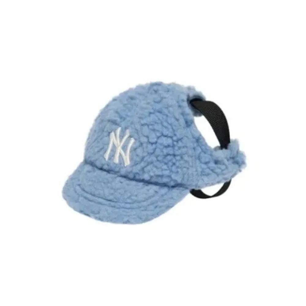 [MLB] Kids  Cap JQT 7APECF114-50BLL Fleece Cap NY L.Blue L
