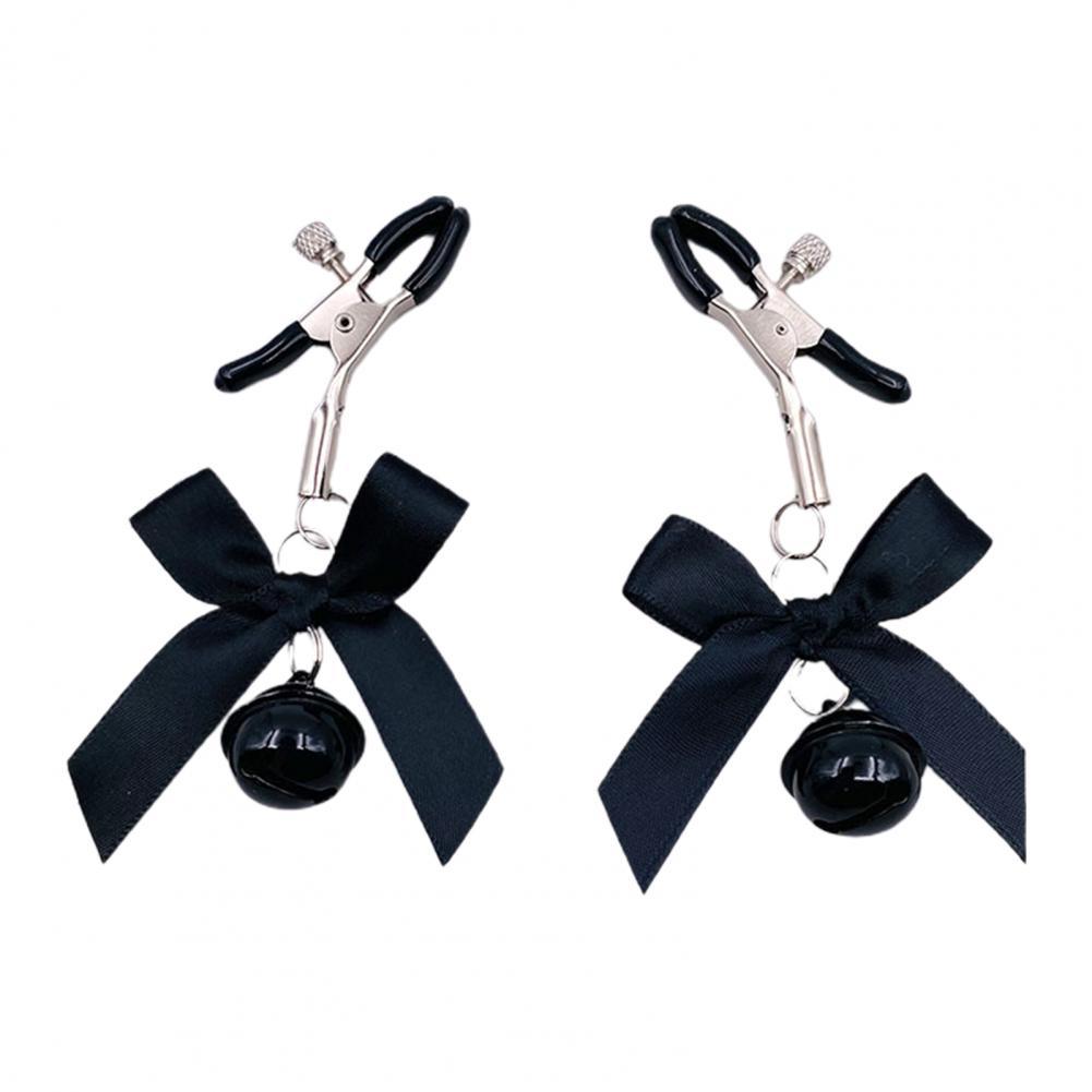 MoDi 4 Colors Sexy Bow Adjustable Nipple Clamp Breast BDSM Small Bell Adult Fetish Flirting Teasing Sex Toys For Couples