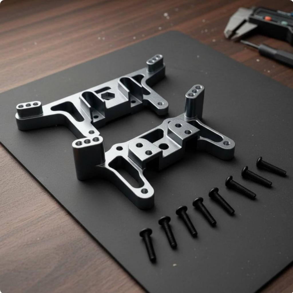 1/12 RC Aluminum shock mount Bracket Anodized Finish Set