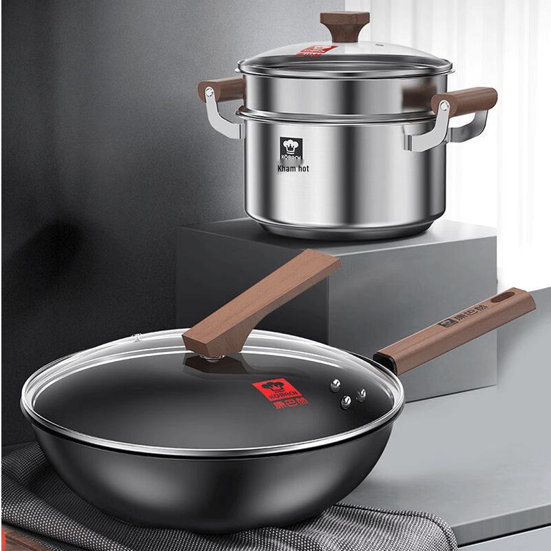 Kangbach Craftsman Uncoated Cast Iron 3-Piece Cookware Set