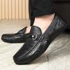 FashionMen Arrival Genuine Leather Shoes Luxury Brand Loafers Men Lightweight Comfort Moccasin Soft Slip-On Mens Shoes Casual Footwear