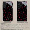 Heart-shaped printed pattern glass phone case for Samsung galaxy S26 S25 S24 S23 S22 S21 S20 FE Ultra Plus5Ganti-fall back cover