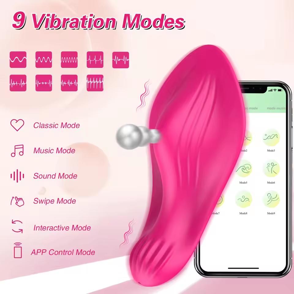 Portable Wireless APP Vibrator Female Wear G Spot Clitoris Stimulator Bluetooth Control Vagina Massager Masturbation Sex Toys for Women Vibrating Egg