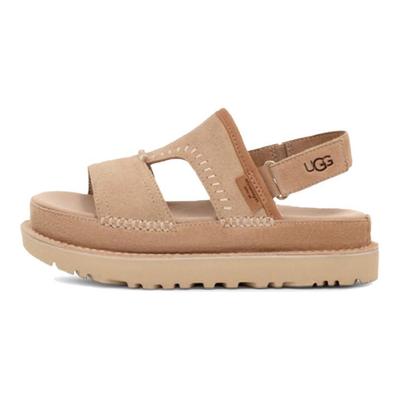Goldenstar Comfortabele Eenvoudige Sandalen met Eén Bandje Dames Sandalen Lichtbruin 1167369-SAN