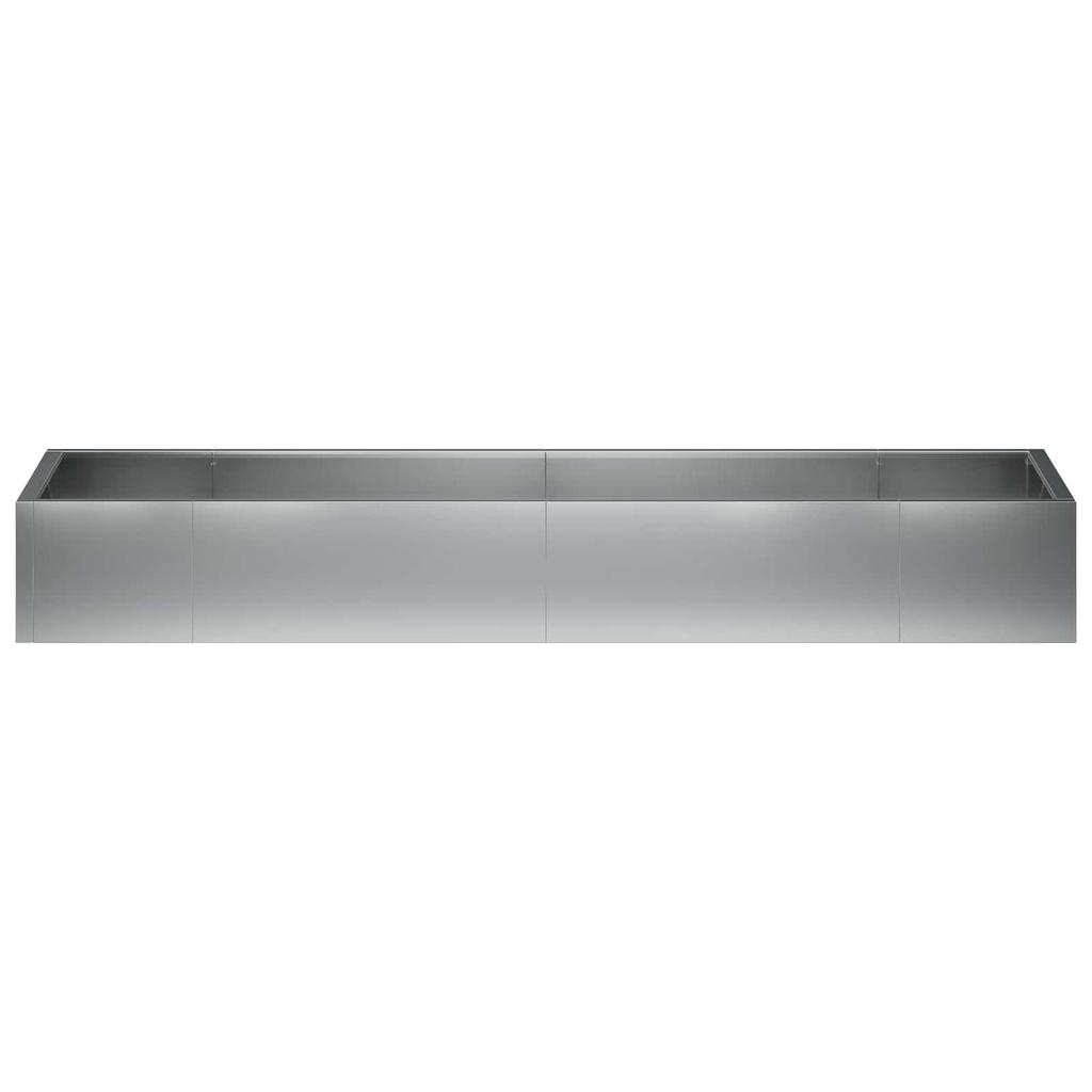 Retaining Wall 8 Pcs 300 X 100 X 30 Cm Galvanized Steel Silver