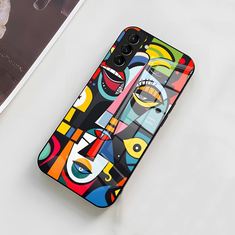 Picasso Abstract Art Phone Case For Samsung A56 A36 A26 A16 A15 A25 A35 A55 A14 A34 A24 A54 Glass Case